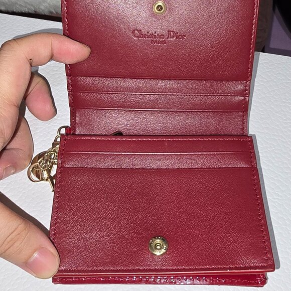 Dior Mini Lady Dior Gardenia Wallet - Picture 5 of 12